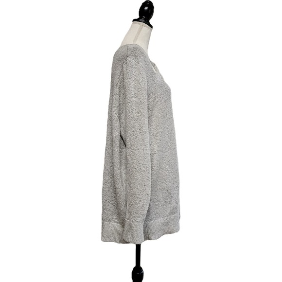 Torrid Gray Marled Cut Out Twist Neck Sweater Size 4X Feminine Boho - Picture 3 of 7